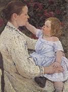 Mary Cassatt The Child's Caress oil painting artist